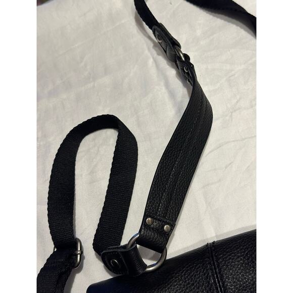 The SAK Silverlake Black Pebble Leather Studded Fringe Crossbody Shoulder Bag - Picture 13 of 13